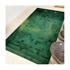 Azulejo de piedra de basalto verde Superficie rugosa Roca de lava Acabado natural único - Product Image 6