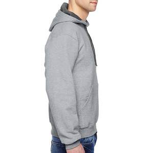 Sudadera térmica de punto de peso pesado de gran tamaño para hombre, diseño de logotipo personalizado de invierno, hombro caído, 100% algodón, teñido liso - Product Image 3