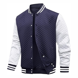 Vestes d'université en laine pour hommes, meilleure vente, veste de baseball décontractée à manches longues, veste de baseball vierge personnalisable à la mode sur le devant - Product Image 4