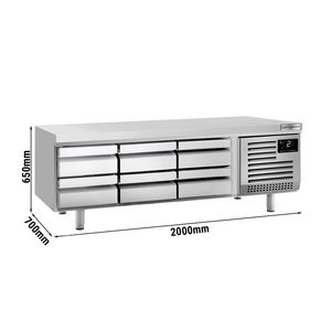 Base de Chef Professionnelle PREMIUM PLUS - -2 à +8°C - 2000 mm - 6 Tiroirs - 6x GN 1/1 - Product Image 1