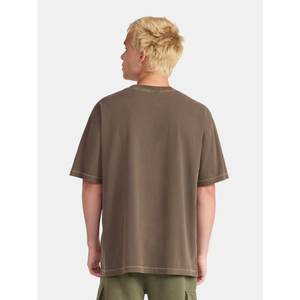 เสื้อยืดผ้าฝ้ายโอเวอร์ไซส์แขนสั้นสำหรับผู้ชายและผู้ชาย - Product Image 3