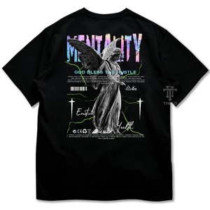 เสื้อยืดผ้าคอตตอนสำหรับผู้ชายขนาดใหญ่พิเศษเสื้อพิมพ์ลายโลโก้ด้วยเลเซอร์สะท้อนแสงสีรุ้งแบบ100% สำหรับฤดูร้อน - Product Image 1