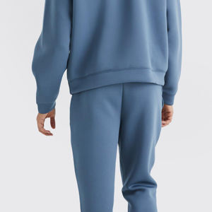 Service OEM Survêtement Manches Longues en Tissu Léger de Couleur Bleu Clair pour Homme/Survêtements Hip Hop Logo Personnalisé pour Hommes - Product Image 6