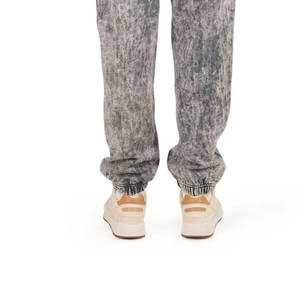 Joggers de lavado ácido de peso pesado personalizables para hombre, transpirables y cómodos, ropa de gimnasio de lona, tejido no tejido, estilo Vintage - Product Image 4