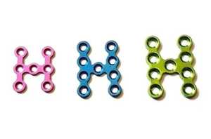 Maxillofacial Adaption H <b>Plate</b> Mandible Implants Lot of 5Pcs Veterinary Orthopedic Surgical Instruments Stainless Steel <b>Titanium</b> - Product Image 3