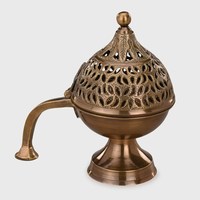 Quemador de Incienso Árabe de Metal con Aroma a Lavanda, Benjoín y Bergamota, Regalo de Lujo para Oficina, para Bakhoor y Madera de Sándalo