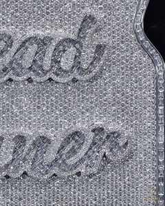 Colgantes y Dijes de Plata de Ley 925 Personalizados con Moissanita, Colgante Creativo con Forma de Pan y Letra con Efecto Helado - Product Image 5