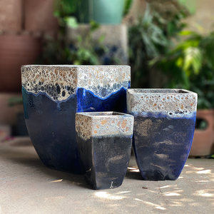 Maceta de Cerámica Esmaltada Antigua para Exteriores con Orificio de Drenaje, Ecológica, Duradera, Hecha a Mano, Decorativa para Hogar, Jardín y Patio - Product Image 3