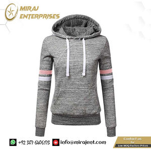 Jersey de manga larga a rayas para mujer, sudaderas con capucha de lavado ácido 3D con bolsillos, sudaderas con capucha a granel para mujer - Product Image 5