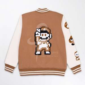 Vintage Premium Double-Layered Varsity Jacket Unisex Letterman Chenille Embroidery Custom Embroidery Streetwear Unisex - Product Image 2