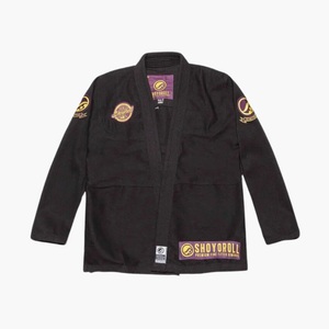 Conjunto de Kimono de BJJ Shogoroll, Negro, de Algodón, para Hombre Adulto, Ropa de Artes Marciales con Logotipo Bordado y Bolsa con Cordón - Product Image 2