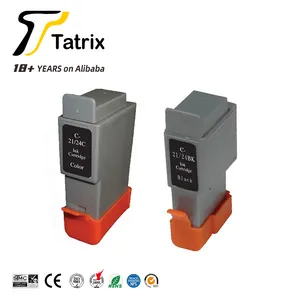 Tatrix BCI-21BK BCI-24BK BCI-21C BCI-24C BCI21 BCI24 Compatible Ink Cartridge for Canon PIXMA iP1000 iP2000 MP110