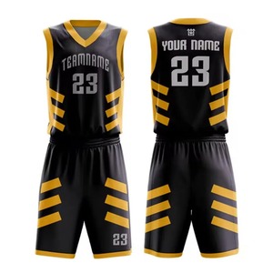 Ensemble de maillots d'entraînement de basket-ball pour adultes Combinaison de sport respirante avec short à double poche Uniforme de tir de grande taille - Product Image 6