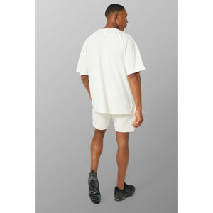 Conjunto de Camiseta y Pantalones Cortos Casuales de Verano para Hombre, Hechos a Medida, 100% Algodón, Secado Rápido y Transpirable, Servicio OEM Disponible - Product Image 4