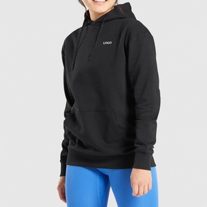 Sudadera con capucha de gran tamaño con estampado personalizado de alta calidad para mujer, venta al por mayor, sudaderas con capucha con hombros caídos elegantes para mujer, nueva moda 2026 - Product Image 1