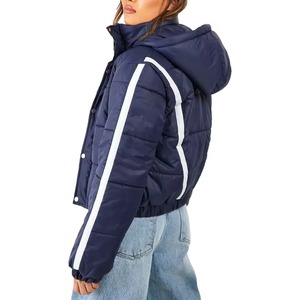 Chaquetas Acolchadas de Invierno para Mujer, Tejidas, Transpirables, Rellenas de Algodón, de Alta Calidad, con Logotipo Personalizado, para Exteriores - Product Image 5