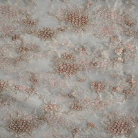 Tela de Red Bordada de Lujo con Patrón Hexagonal Personalizado, Textil Premium para Vestidos, Fabricante OEM ODM, Fábrica en India