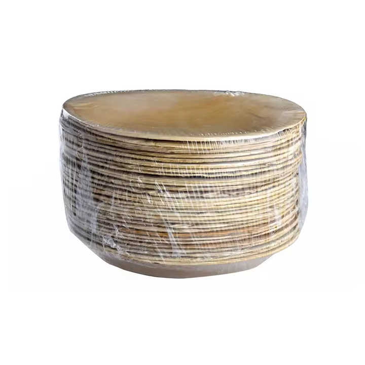 Eco-Friendly Disposable Palm Leaf Dinnerware Microwave Safe and Rustic Elegance for Food Serving in Parties and Weddings