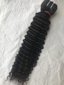 Top qualité supérieure 100% exportation 18 ''fermeture de cheveux Remy bouclés profonds cuticule de cheveux humains vierges crus alignés grossiste indien direct - Product Image 5