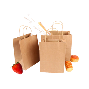 ถุงกระดาษคราฟท์สีน้ำตาลแบบใช้แล้วทิ้งเป็นมิตรต่อสิ่งแวดล้อมพร้อมที่จับสำหรับบรรจุอาหารขนาดกำหนดเองส่งออกจากเวียดนาม - Product Image 3