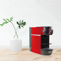 Cafetera Espresso Automática Roja Delgada de Alta Calidad, Sistema FAP Eléctrico, Ahorro de Energía, para Hogar, Hotel, Cocina, Plástico