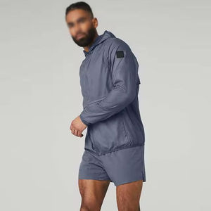 Custom Windbreaker Tracksuit Set Wholesale OEM Manufacturer Supplier Polyester <b>Jacket</b> Pants Private Label Bulk Production - Product Image 2