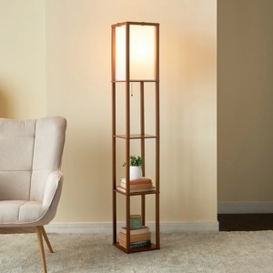 Lampadaire en tissu blanc en forme de champignon pour la décoration intérieure de salon de luxe moderne, élégant, support doré LED pour la maison et le bureau - Product Image 1