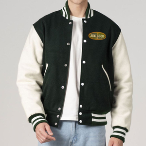 Chaqueta de Invierno para Hombre, Estilo Universitario, 100% Algodón, Impermeable, Cortavientos, Transpirable, con Capucha, Diseño con Letras Estampadas, Estilo Urbano - Product Image 1