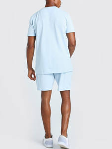 Personalizado Hombres Pantalones Cortos camiseta Conjunto Streetwear Puntada de Algodón de Gran Tamaño Unisex En Blanco Hombres Conjuntos de Verano - Product Image 3