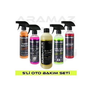 ชุดดูแลรักษารถยนต์ Magurex Economical 5 ชิ้น ชุดซุปเปอร์เซ็ต ขนาดเดียว ผลิตในตุรกี - Product Image 1