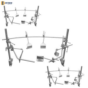 Esparcidor de Retractor abdominal de acero inoxidable con apertura de 20cm de alta calidad con hoja central, Kit de sutura Manual, instrumento médico - Product Image 4