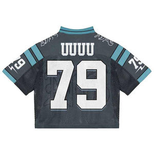 Vente en gros de maillot en maille de football Maillot de football en maille en vrac Maillot de football américain en polyester quantité minimale de commande bas Vente en gros personnalisée - Product Image 2