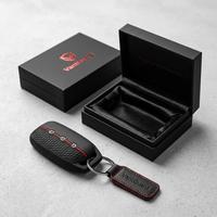 Casing Kunci Mobil Silikon Sporty Premium untuk Geely EX5 Starray, Pelindung Fob Matte Sarang Lebah, 9 Warna Grosir