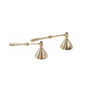Pince à bougie en fer façon bille avec manche en bois - Product Image 2