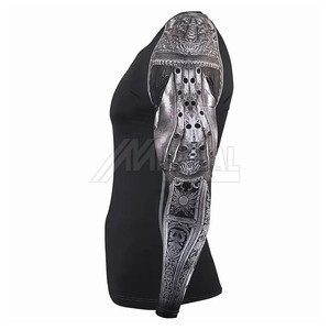 เสื้อแรชการ์ดกีฬาแบบยาว ระบายอากาศได้ดี ผลิตตามสั่ง ราคาโรงงาน คุณภาพสูง ผลิตจากผ้าสแปนเด็กซ์/โพลีเอสเตอร์ สำหรับมืออาชีพ สินค้าใหม่พร้อมส่ง - Product Image 3