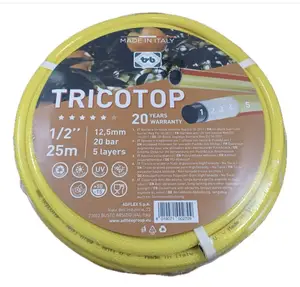 TRICOTOP TIP25 1" Garden Hose PVC Flexible Watering Agricolture PVC High High and Low Temperature Premium - Product Image 1