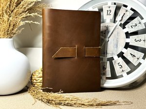 Couverture de Bible en cuir vintage marron personnalisée avec poignée et poche arrière couverture de Bible pour les femmes LBC-0123 - Product Image 6