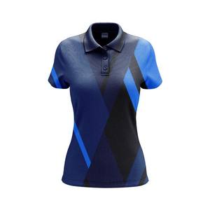 Camisetas Polo de estilo callejero de alta calidad con impresión por sublimación de diseño de logotipo personalizado OEM de talla grande de algodón para mujer 2025 - Product Image 2