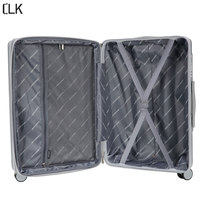 Ensemble de 3 valises à roulettes ABS avec roues silencieuses en TPU, chariot de transport durable avec serrure