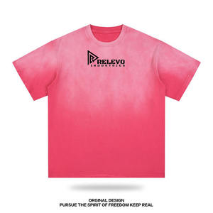 เสื้อยืดซันเฟด เสื้อยืดคอตตอนผู้ชายแบบสั่งทำ คอกลม แขนสั้น พิมพ์ลาย เสื้อยืดฟิตเนส เสื้อยืดเปล่า ผ้าฝ้าย 100% เสื้อยืดระบายอากาศได้ดี - Product Image 1