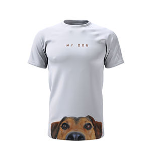 Camisetas de poliéster de secado rápido con impresión completa con servicio de logotipo OEM Ideal para entrenamiento deportivo Gimnasio y ropa de estilo de vida activo - Product Image 3