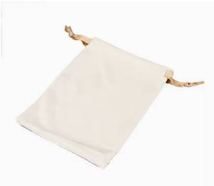 Bolsa con cordón de lona de algodón ecológica, cierre de cremallera, caja de maquillaje de moda/estuche de cosméticos, logotipo impreso, viaje versátil - Product Image 1