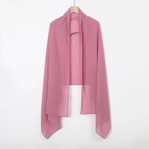 Premium Cotton <b>Viscose</b> Solid Chiffon Breathable Instant <b>Hijab</b> Scarf Casual Fashionable Headscarf Elastic Chin Strap Muslim Women - Product Image 5