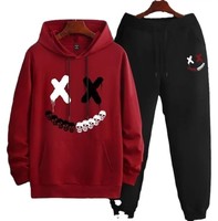Ensemble de sport pour homme en coton 100% respirant, coupe-vent, séchage rapide, avec logo personnalisé, de haute qualité, écologique, grande taille, longueur intégrale
