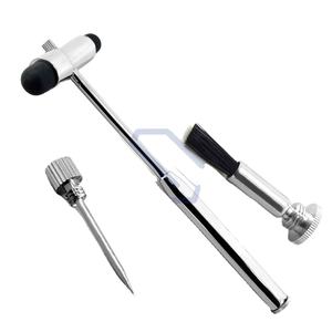 Black Neurological Buck Hammer Reflex <b>Pin</b>/Brush Diagnostic <b>Stainless</b> <b>Steel</b> Surgical Instruments - Product Image 1