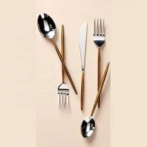 Juego de Cubiertos de Acero Inoxidable de la Mejor Calidad con Diseño de Bambú, Juego de Cubiertos para Restaurante, Bodas, Venta Caliente, Precio Bajo - Product Image 6