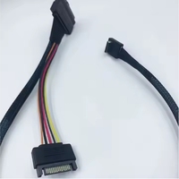 ميني SAS oculul4i PCIe حبر NVMe شمع 90 درجة كوع إلى U.2 من أجل SDD t نقل البيانات GEN4