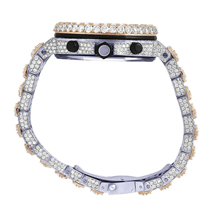 Reloj de Lujo con Cristales de Moissanita Estilo Hip Hop para Hombre, con Esfera de Cristal - Product Image 6