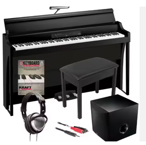 Piano numérique portable de style droit avec interface MIDI pour instruments de musique et de percussion - Product Image 1