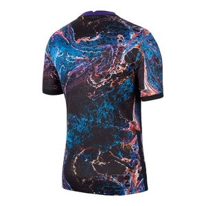 Camiseta de fútbol de estilo vintage y camiseta de fútbol 100% poliéster materiales reciclados técnica de corte automatizado favorito de los fanáticos - Product Image 2